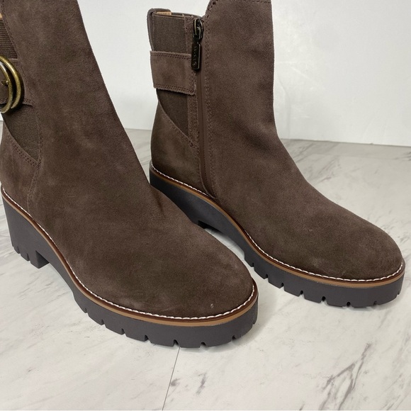 Blondo Dakota Brown Suede Buckle Boot 8M - Picture 9 of 14